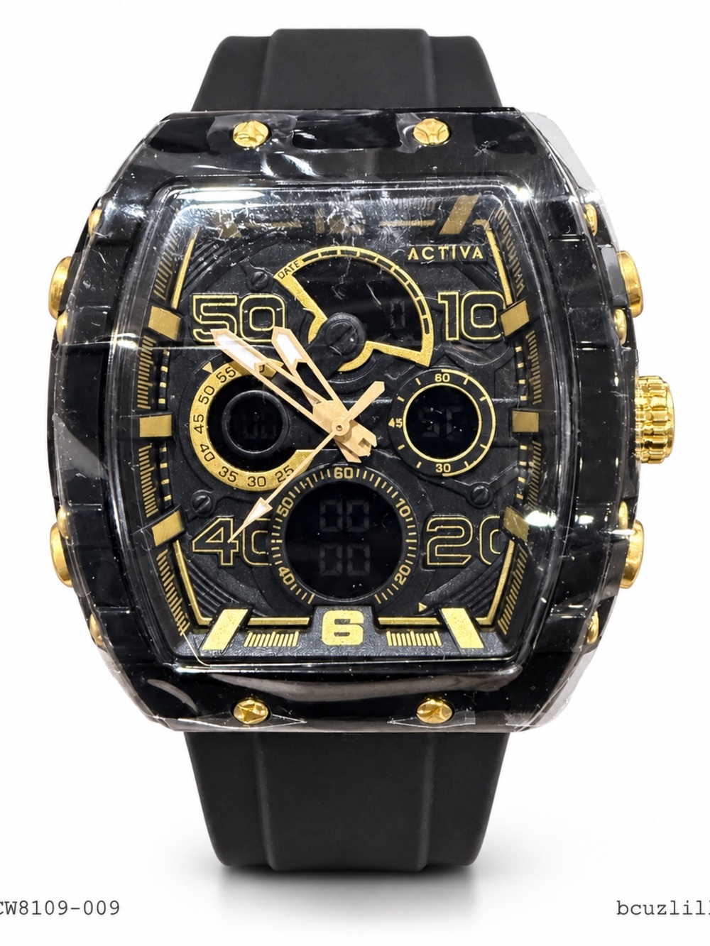 New Activa Vion X Invicta Essentials Watch ACW8109-009 Black Gold